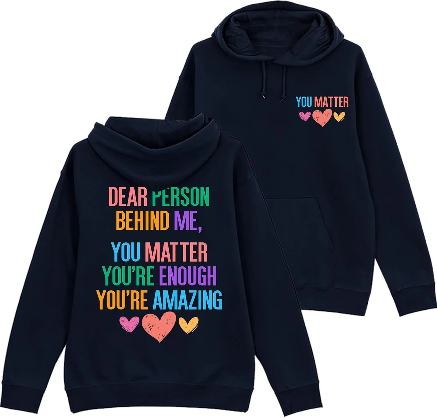 

Толстовка AuTum Dear Person Behind Me, вдохновляющая, для поддержки ментального здоровья