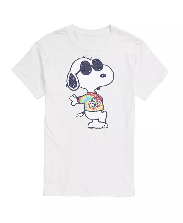

Мужская футболка с коротким рукавом Peanuts Joe Cool в технике тай-дай AIRWAVES, белый