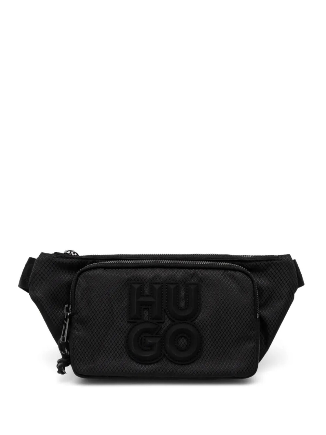 

HUGO поясная сумка с тисненым логотипом, черный