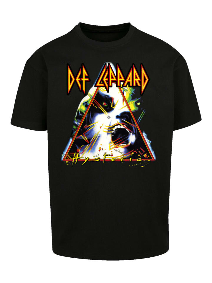 

Футболка F4NT4STIC Heavy Oversize T-Shirt Def Leppard Hysteria, черный