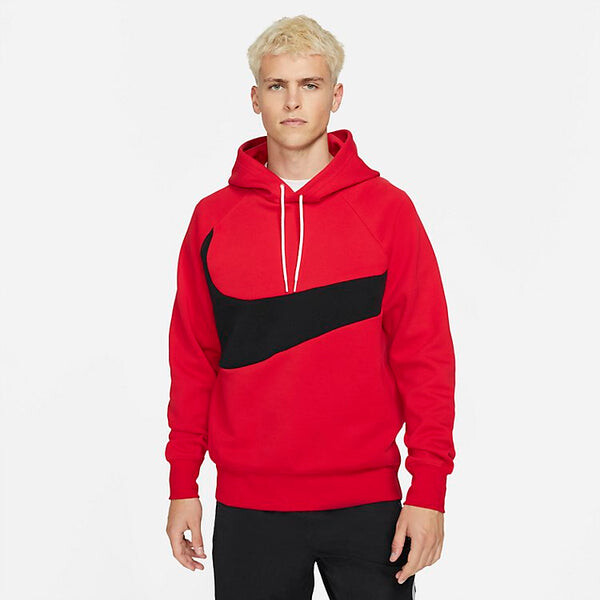 Толстовка спортивная одежда swoosh tech флисовый свитер с капюшоном Nike, красный — фото 2