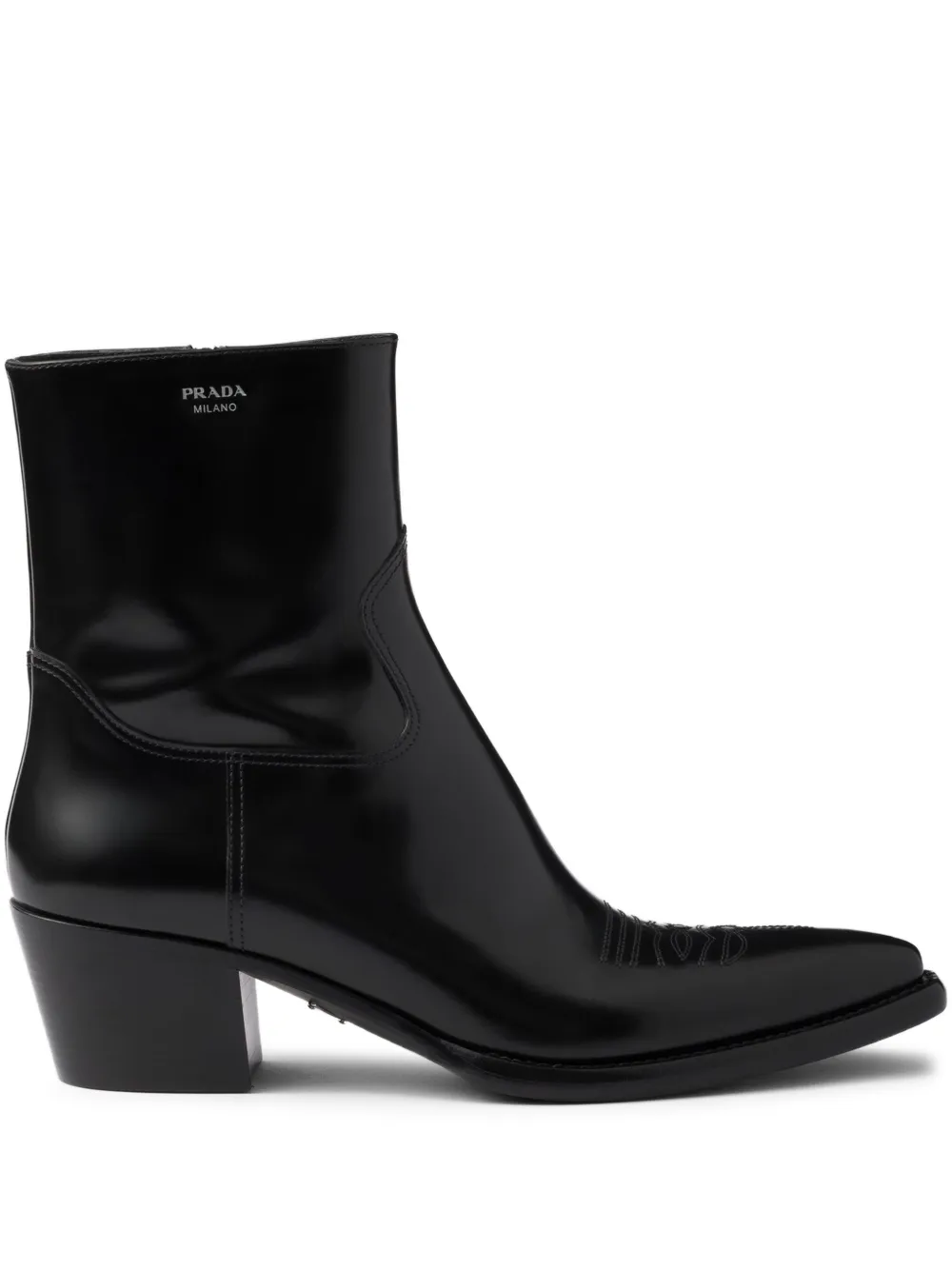 Ботинки на шнуровке Prada, черный