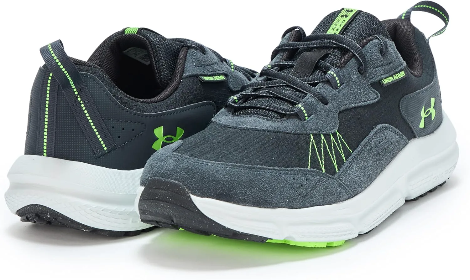 Мужские кроссовки Under Armour Charged Verssert 2, черный/зеленый — фото 4