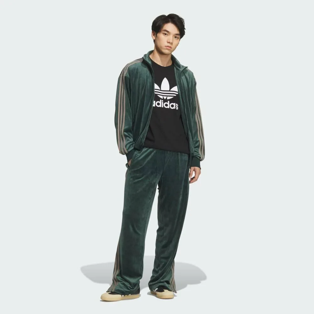 Спортивные брюки FB TP VELOUR / Firebird из велюра Adidas, green — фото 4
