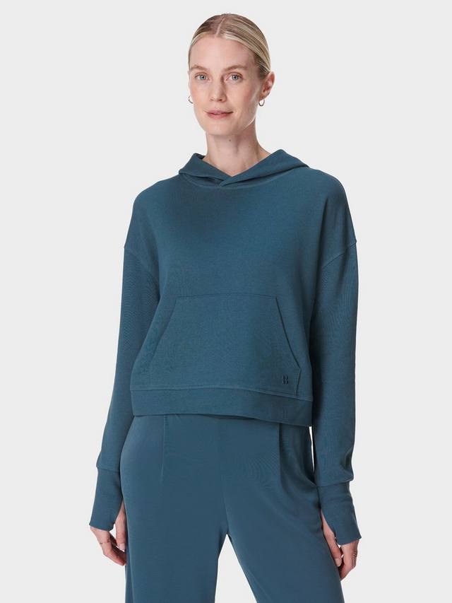 

Толстовка после занятий из органической хлопчатобумажной смеси Sweaty Betty, цвет Subdued Blue
