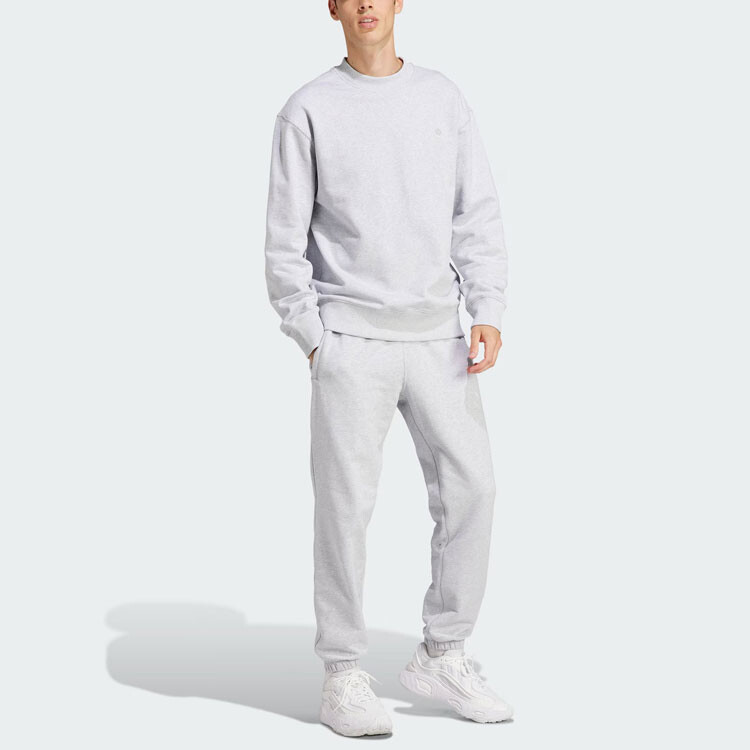 Толстовка мужская серии ADICOLOR светло-серого цвета Adidas Originals, серый — фото 4