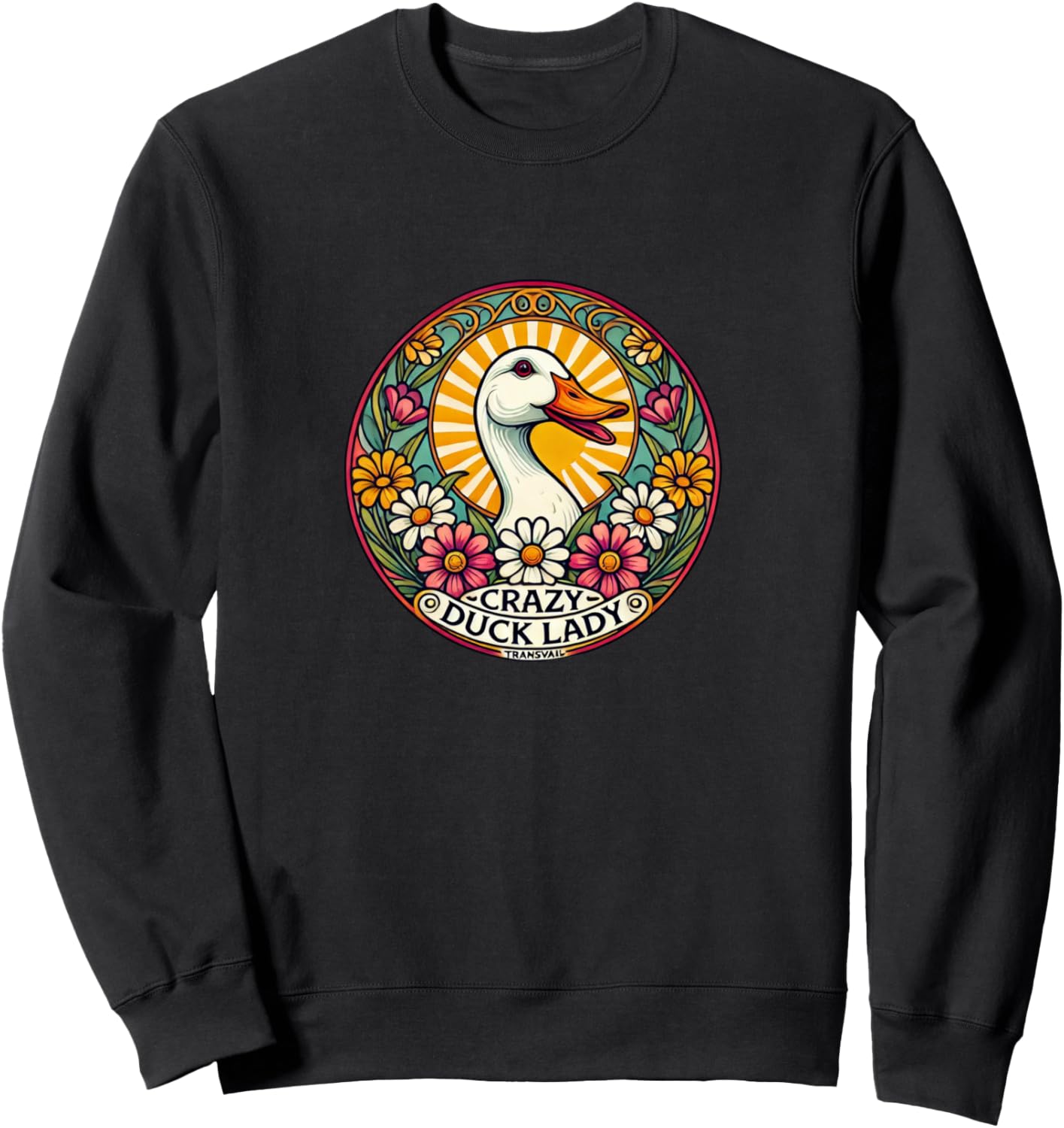

Толстовка, Изображение утки на толстовке Я люблю уток Retro Duck Lover Snugg, черный