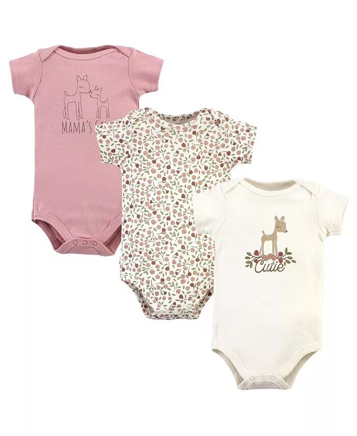 

Хлопковые боди для маленьких девочек, Fawn Cutie Hudson Baby, розовый