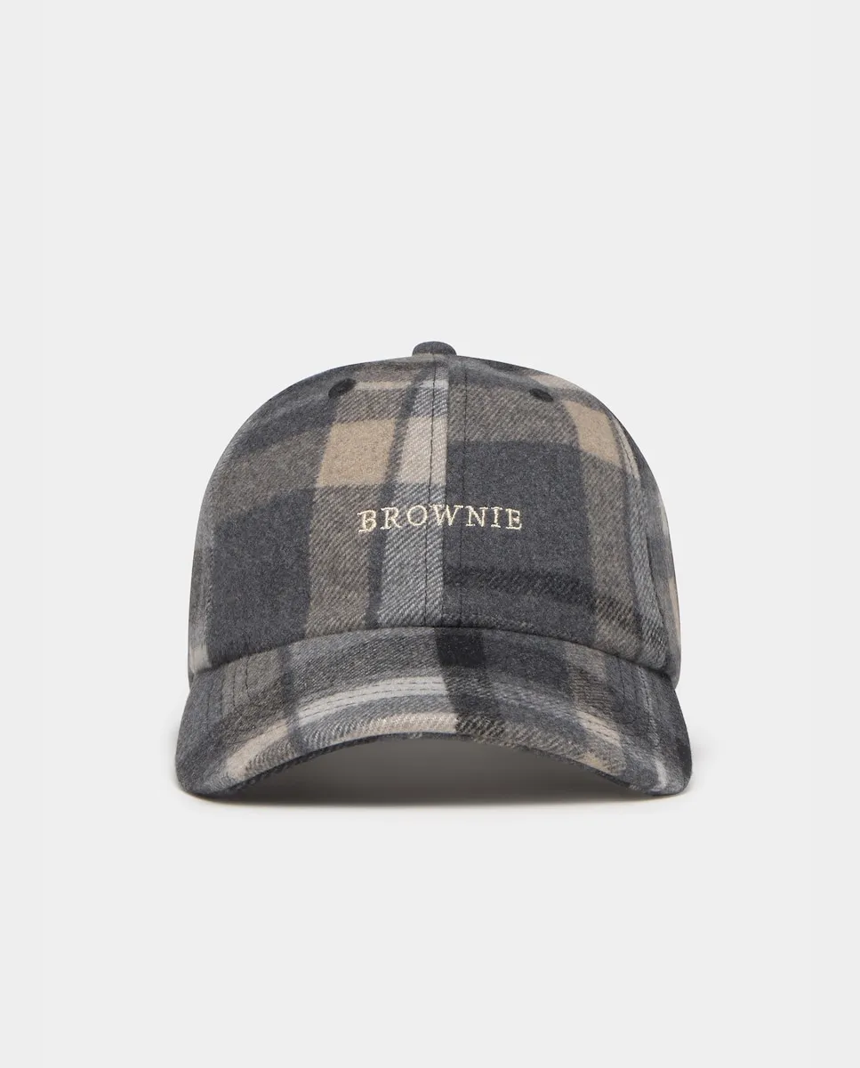 

Клетчатая женская кепка Brownie, темно-серый