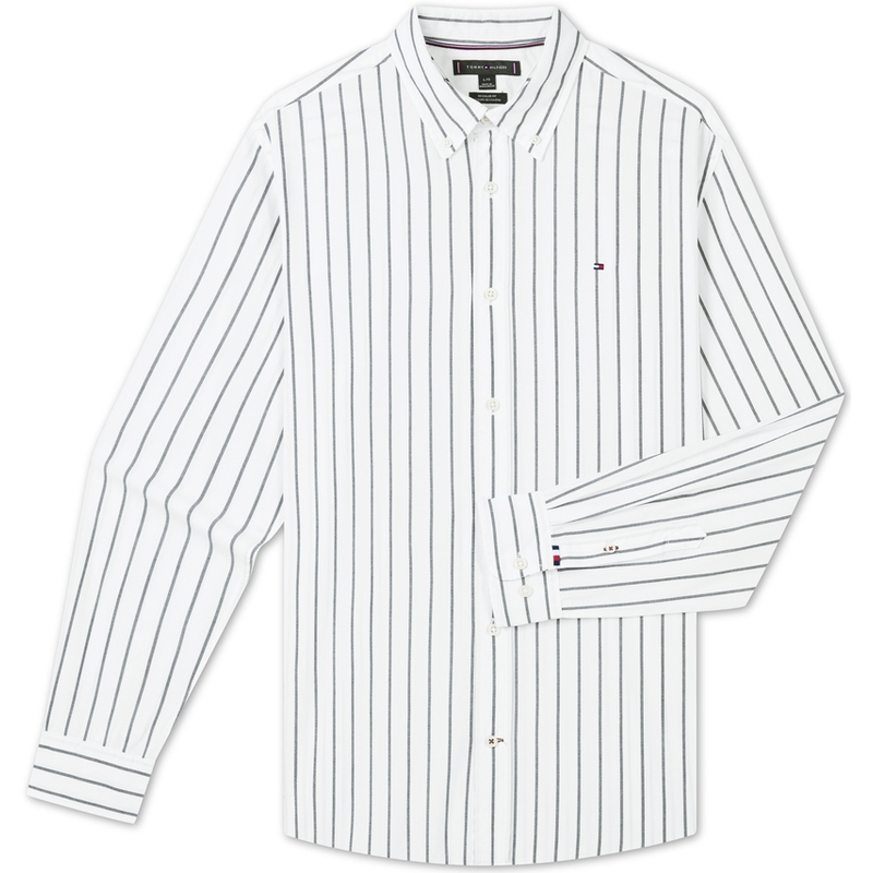 Льняная рубашка Tommy Hilfiger, светло-голубой — фото 3