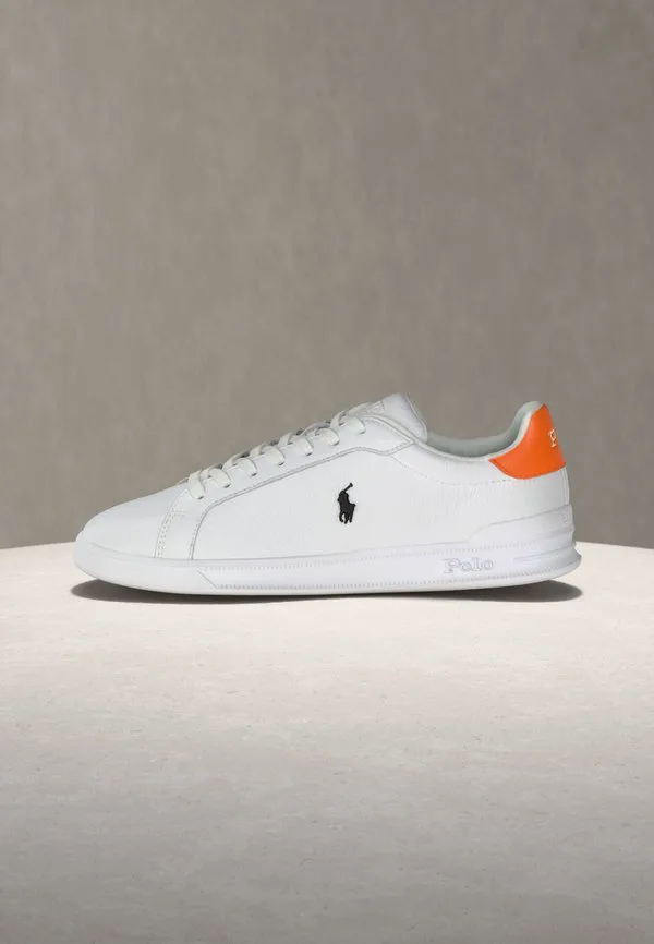 Кроссовки унисекс Polo Ralph Lauren, White/Resort Orange/Black — фото 2