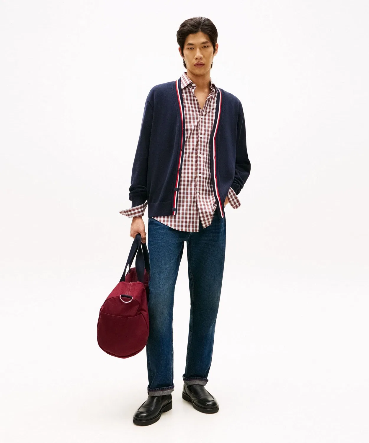 Кардиган с фирменной отделкой Tommy Hilfiger хлопковый мульти — фото 3