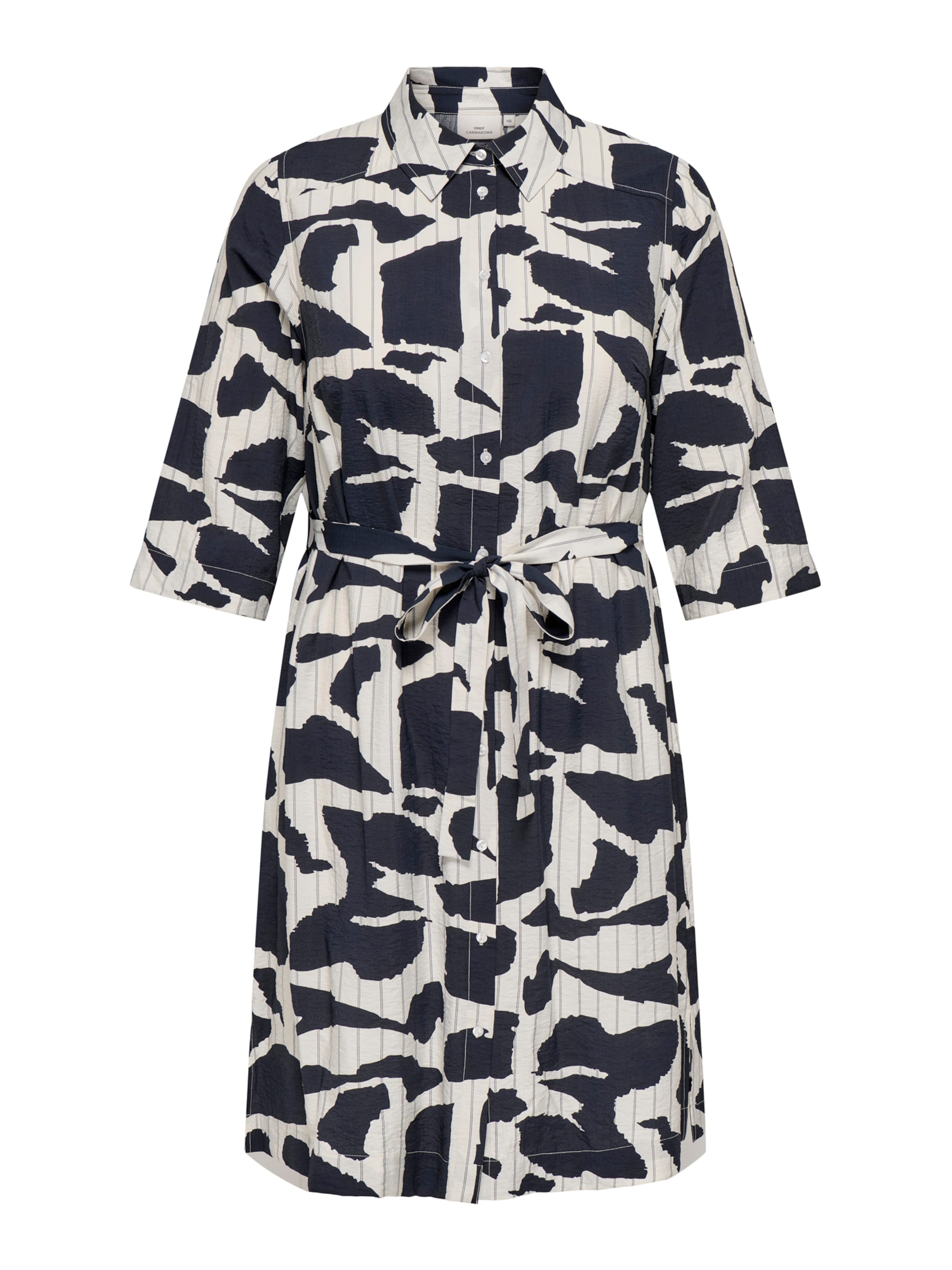 

ONLY Carmakoma Платье-рубашка 'CARMisia' в белом цвете