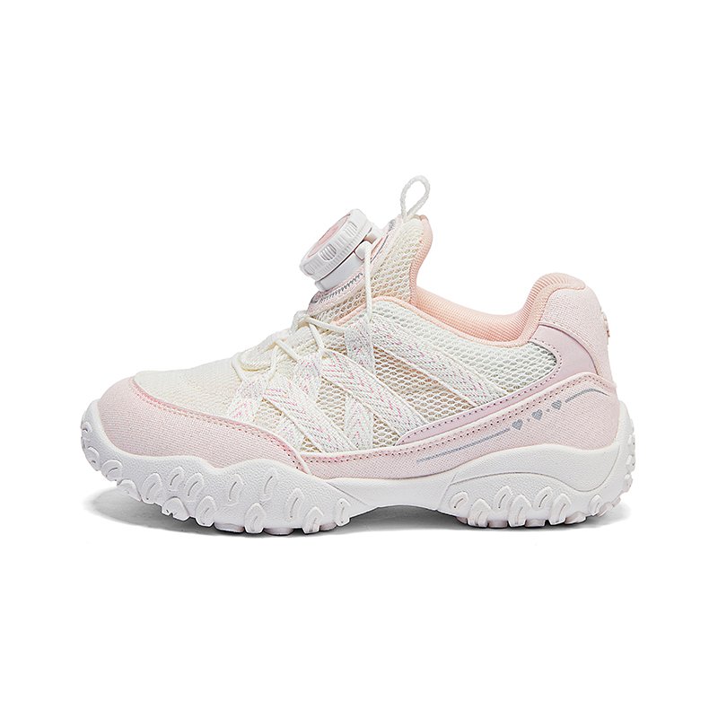 

Детские повседневные кроссовки Rebound Low Top с износостойкой подошвой Snoffy, белый/розовый