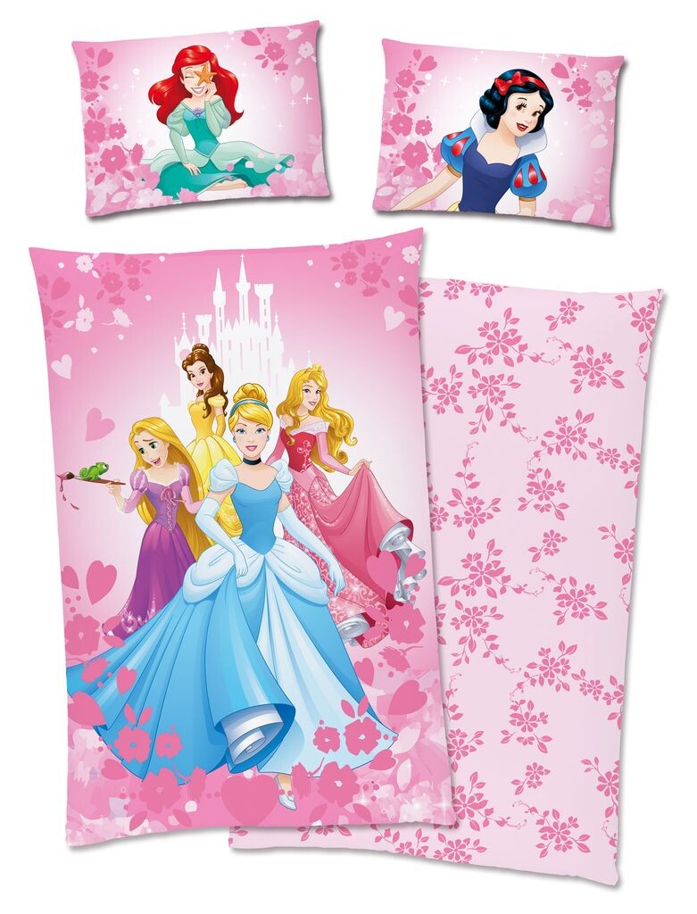 

Disney Princess Ариэль Золушка Рапунцель Belle Aurora Princess Постельное белье 40x60 + 100x135 см на молнии