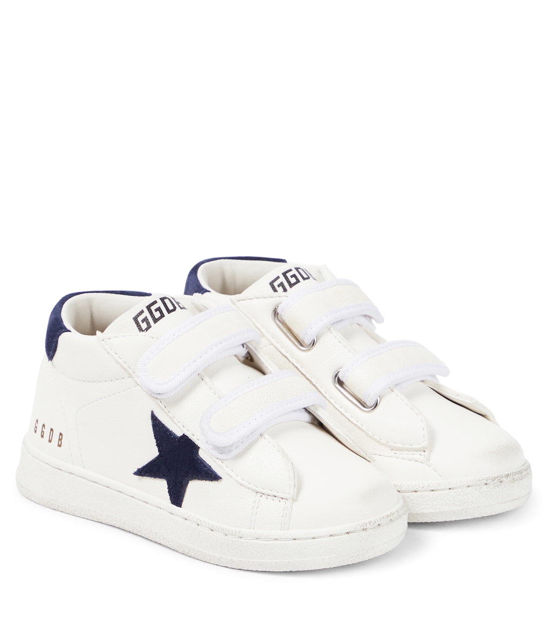 

Кроссовки Baby June из кожи и замши Golden Goose Kids, White/Dark Blue