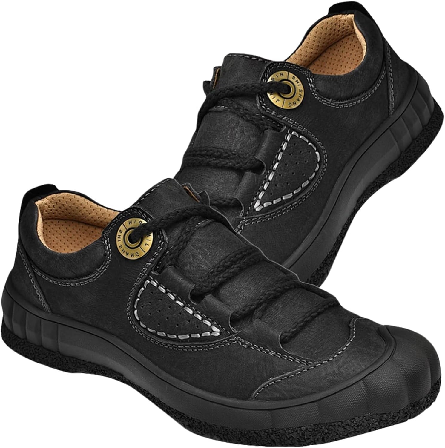 

Мужские кожаные туфли для улицы, повседневные прогулочные туфли, деловые кожаные туфли, удобные походные и треккинговые туфли Hnvavq, C