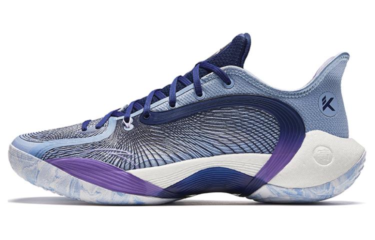 

ANTA Баскетбольные кроссовки Three Points Of Rain 2 Generations, низкие, мужские, цвет: Nautilus Blue/Signal Blue/Light Nightingale Purple