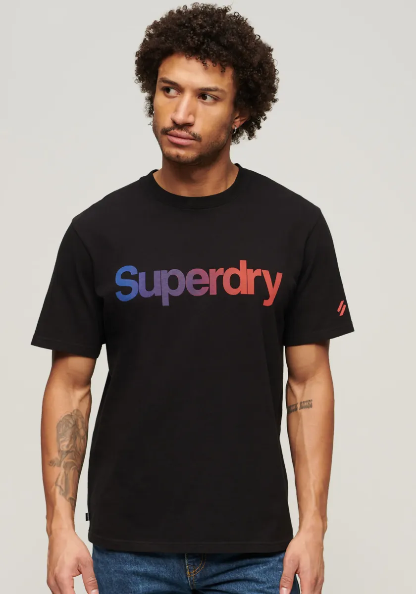 

Футболка Superdry "CORE LOGO LOOSE TEE", цвет Black Fade