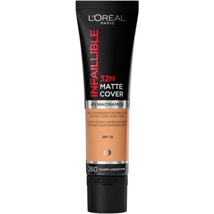 

Infallible 24H Matte Cover Foundation 260 Golden Sun 30 мл L'Oréal