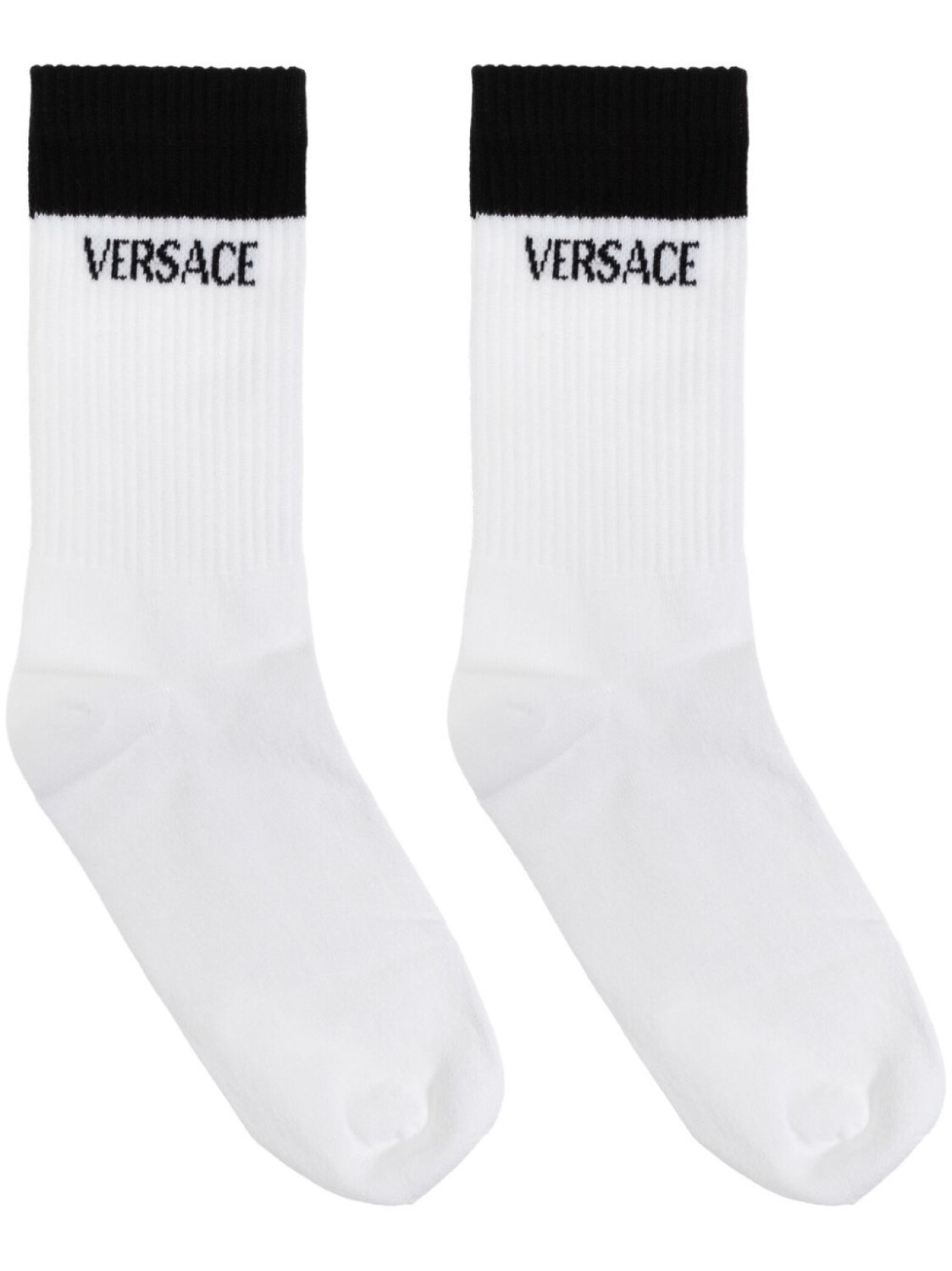 

Носки с интарсией и логотипом Versace, белый