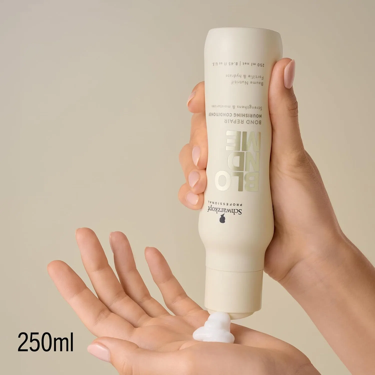 Питательный кондиционер Schwarzkopf Professional BLONDME Bond Repair с миндальным маслом и белым чаем 250 мл Blondme — фото 2
