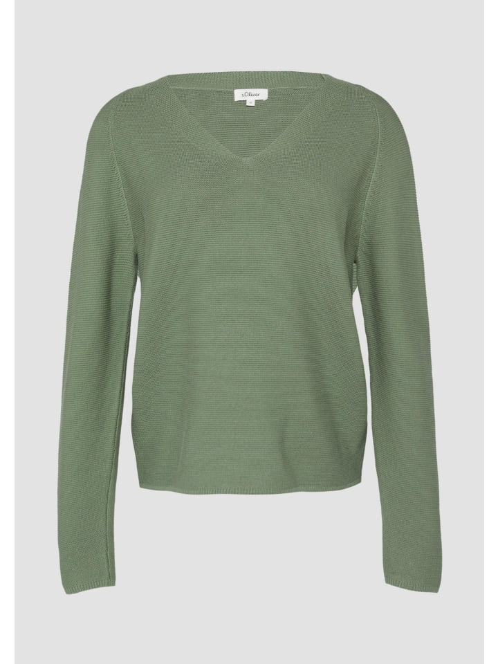 

s.Oliver Вязаный свитер цвета 7369_шалфейно-зеленый