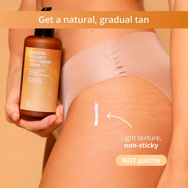 Крем-автозагар и усилитель загара Bronzing Radiance Self-Tanning Cream Freshly Cosmetics, 200 ml — фото 4