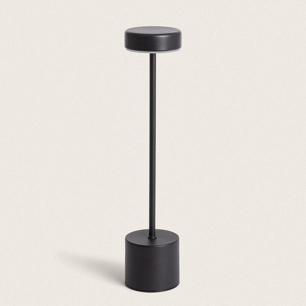 

Светодиодная настольная лампа портативная 2Вт с аккумулятором USB Zimba Black LEDKIA, черный