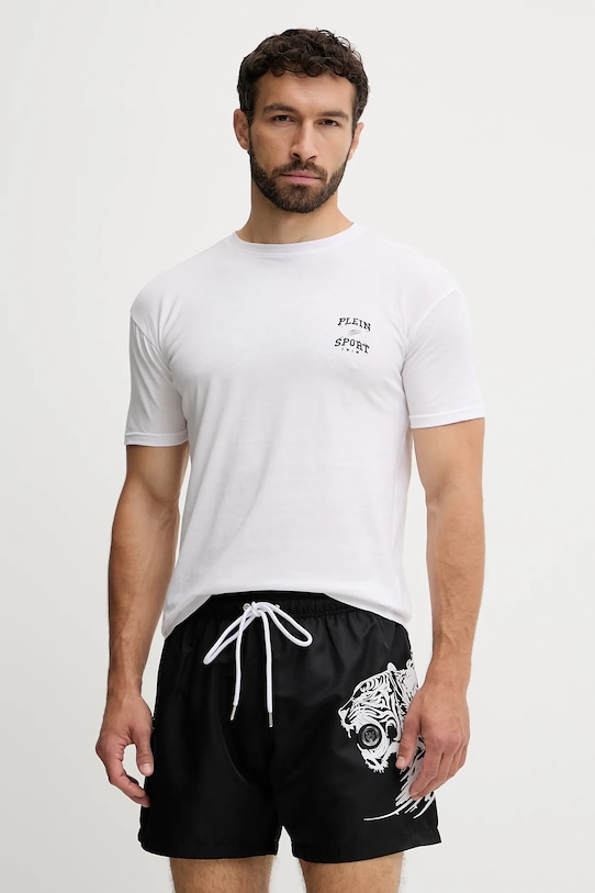 

Футболка из хлопка Plein Sport, белый