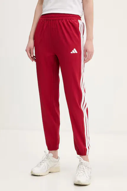 Спортивные штаны из эластичного материала Adidas Performance, красный
