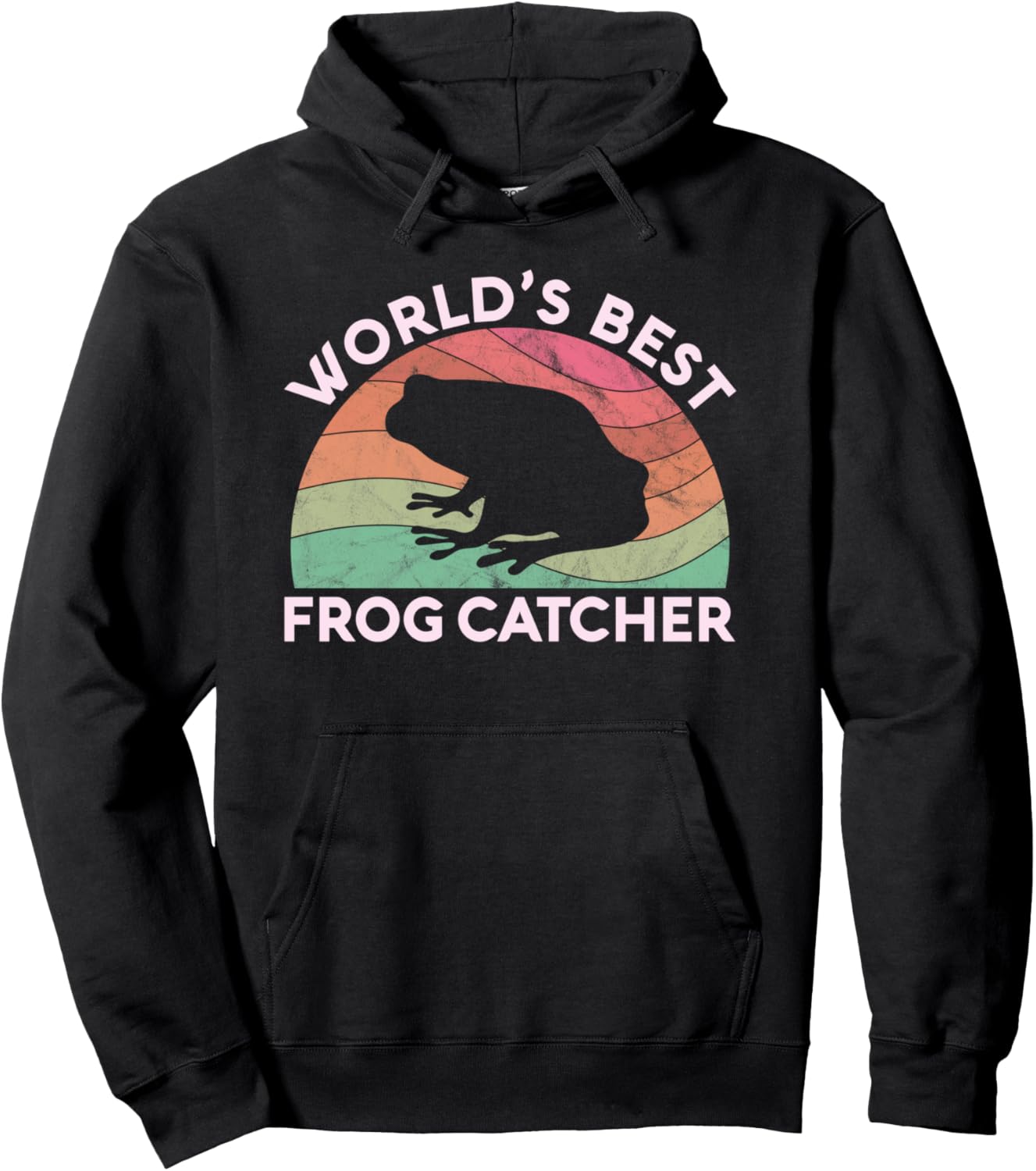 

Лучший в мире ловец лягушек, охотник на лягушек, для мальчиков, коллекционное хобби, толстовка The Frolicing Frog, черный