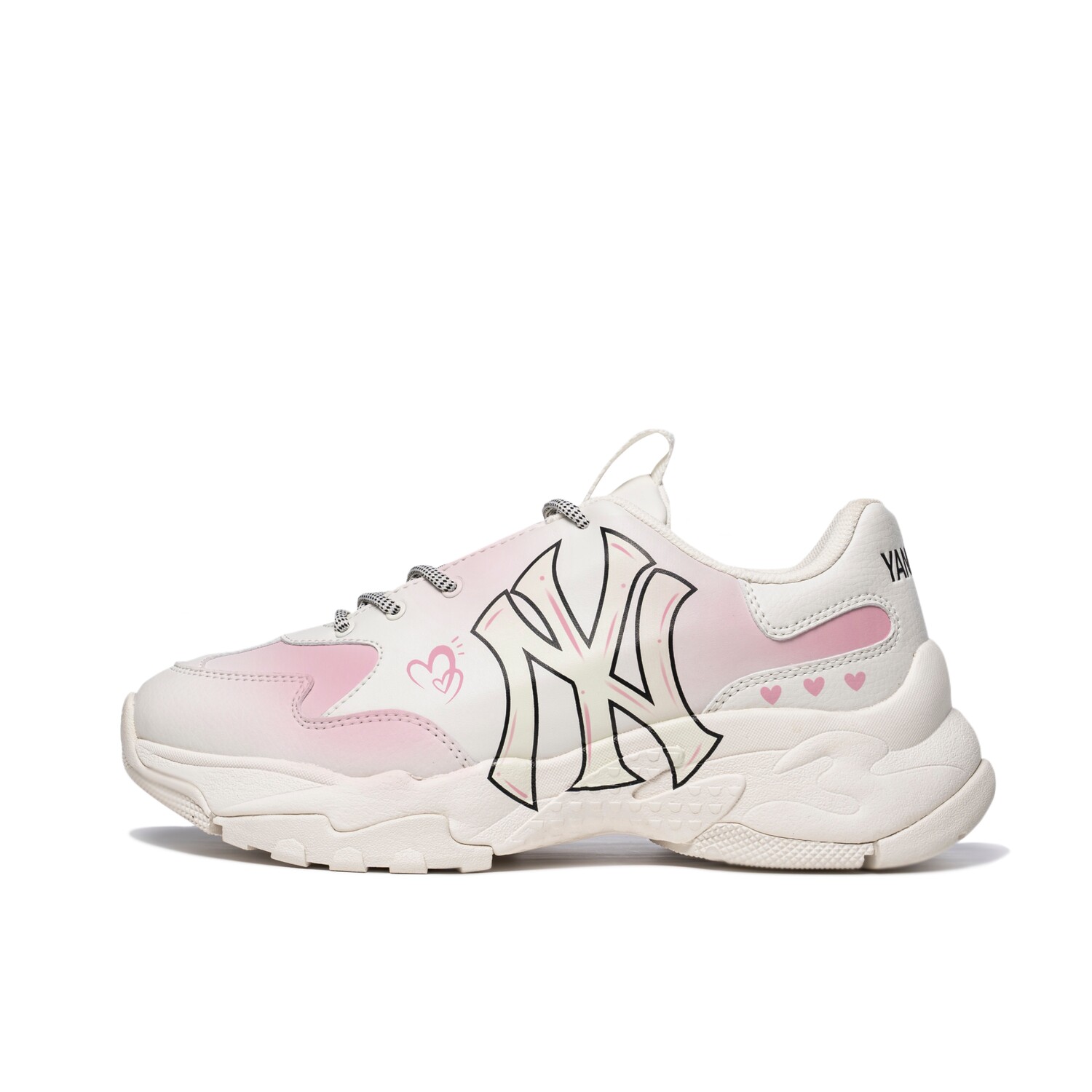 

Кроссовки MLB Big Ball Chunky Low-top Unisex, белый/розовый