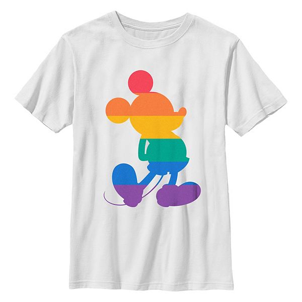 

Футболка с принтом Mickey Mouse rainbow silhouette для мальчиков 6-20 Disney