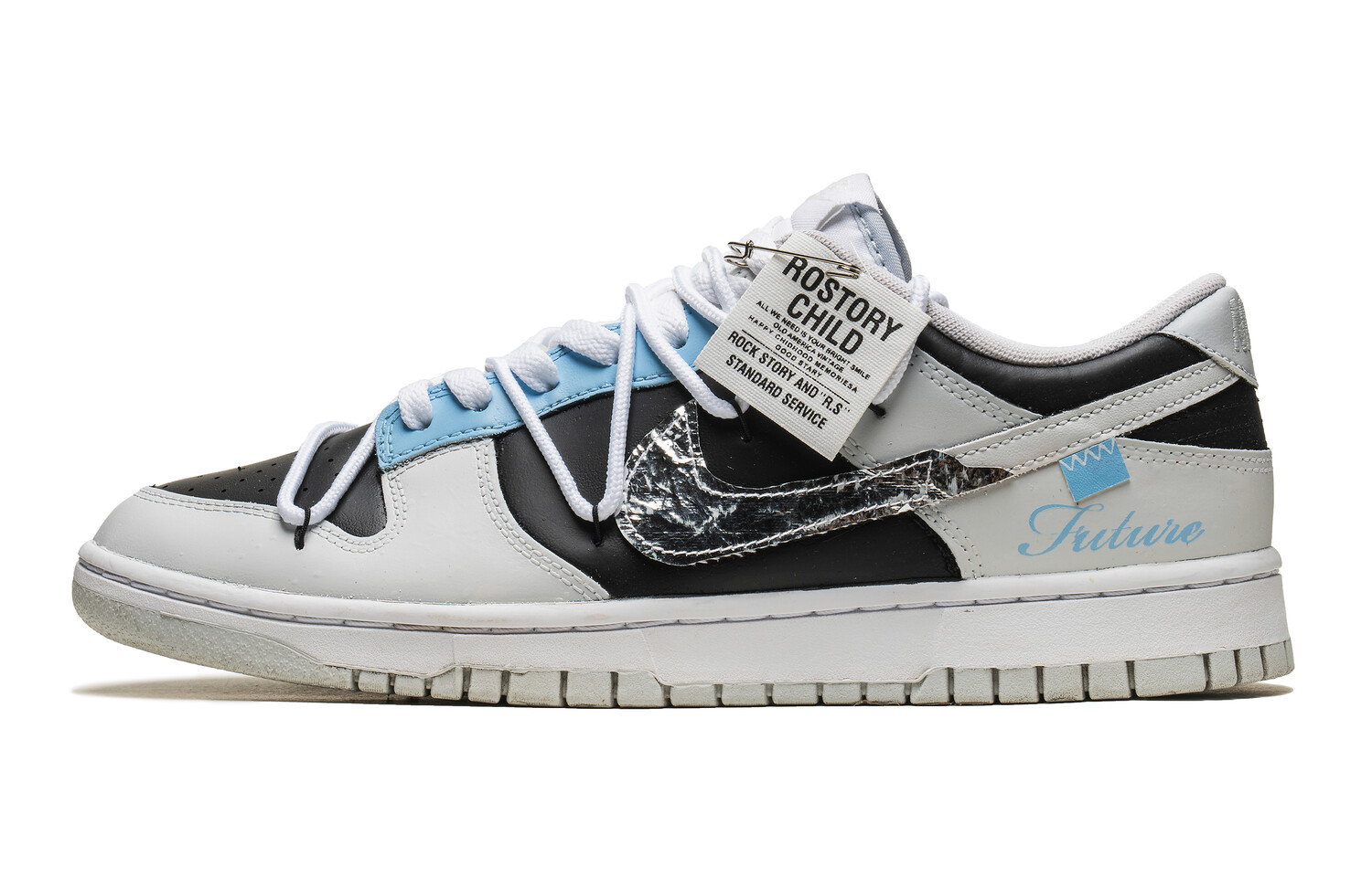 

Кроссовки Nike Dunk Skateboarding Shoes Women's Low-top Blue/gray, черный