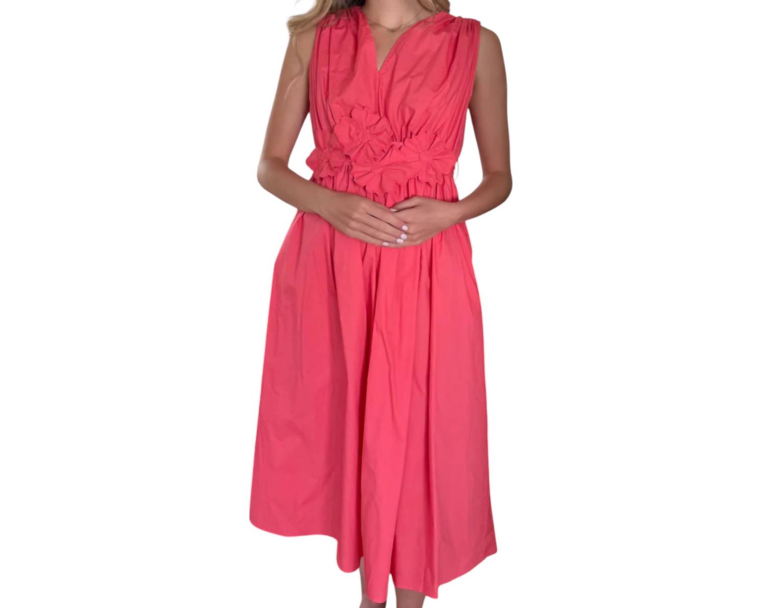 

Платье Ilona Maxi в коралловом цвете LUCY PARIS