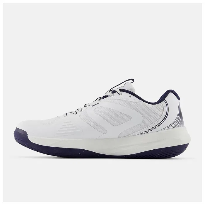 Мужские теннисные кроссовки для всех покрытий «FuelCell 796 v5» от New Balance, White X Navy (4Ra) — фото 3
