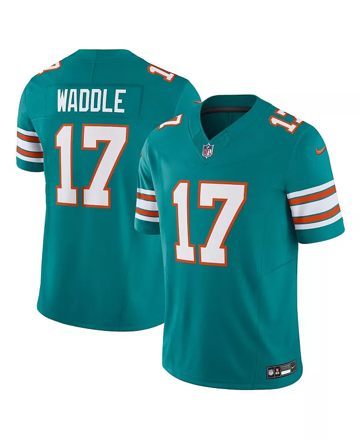 

Мужская альтернативная ограниченная джерси Miami Dolphins Vapor F.U.S.E. Jaylen Waddle Nike, синий