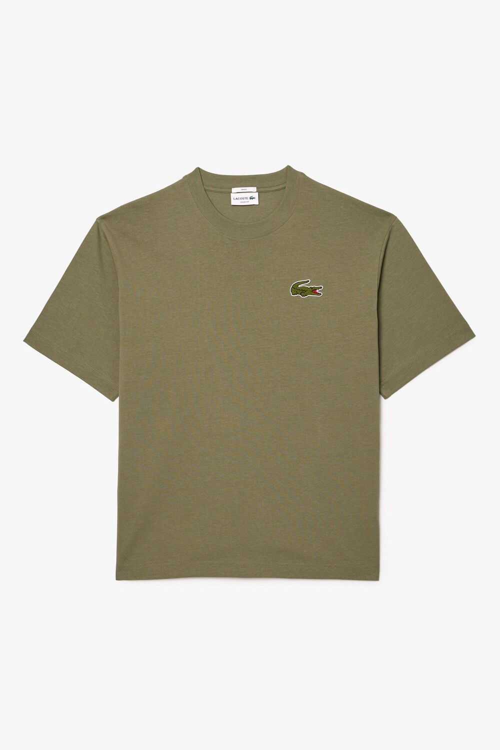 

Свободная футболка с крокодиловой кожей Lacoste, зеленый