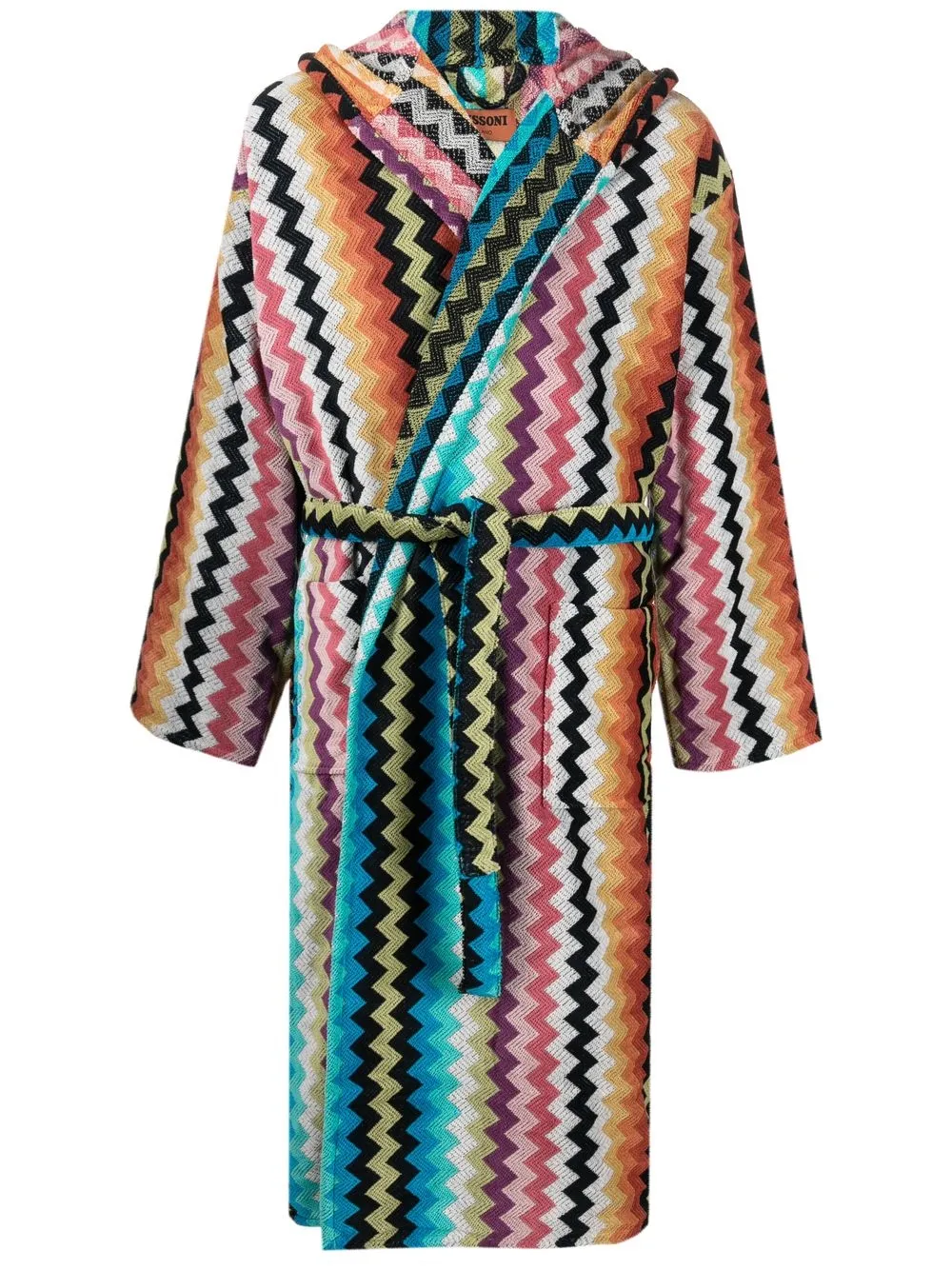 

Халат с узором зигзаг Missoni Home, синий