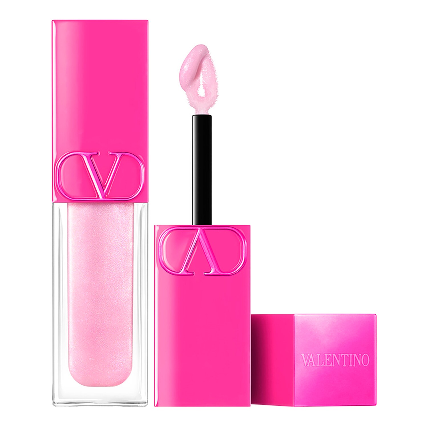 

Блеск для губ, придающий объем, блеск и уход. Puffer Gloss Valentino Make Up, 300R In My Glowing Era (6.8 Gr)