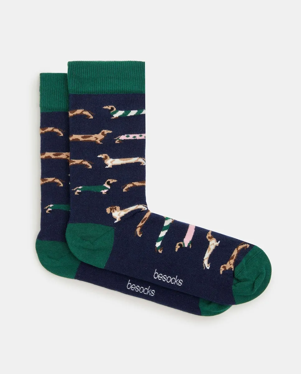 

Высокие унисекс носки из органического хлопка Besocks, темно-синий