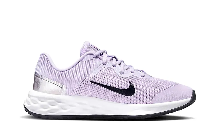 Кроссовки Nike Revolution 6, сиреневый/белый/черный — фото 2