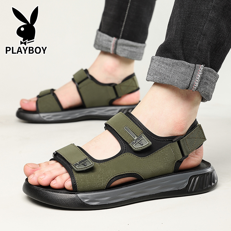 Пляжные сандалии мужские Playboy, хаки