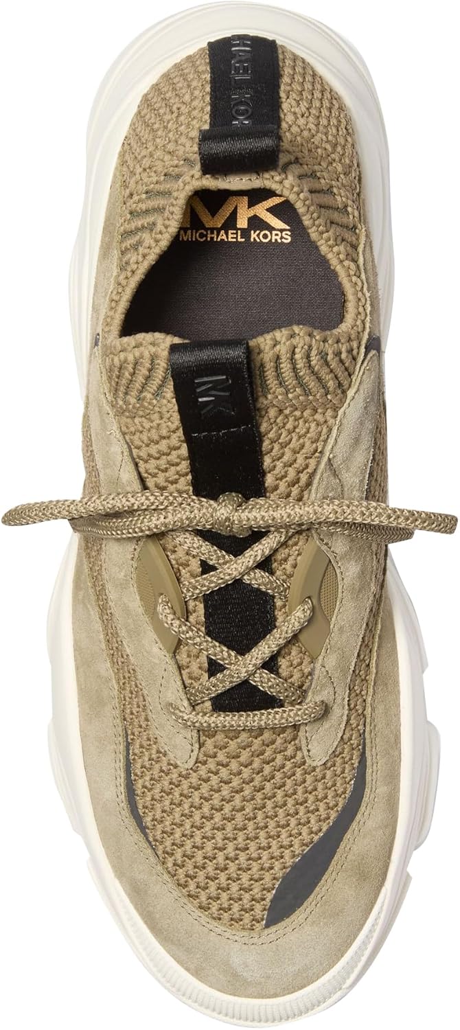 Michael Kors мужские кроссовки Atlas Knit Trainer, Safari Green — фото 4