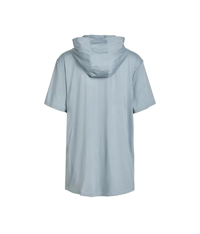 Худи Utility Lightweight Short Sleeve Hoodie Under Armour Kids, Mod Gray/White — фото 2