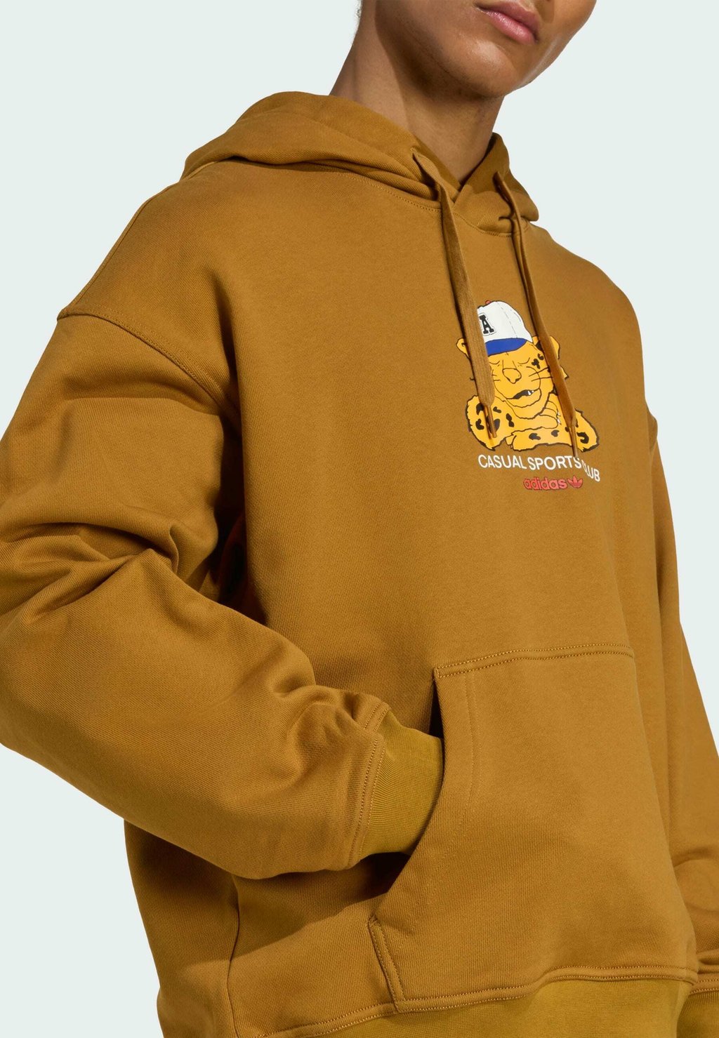 Толстовка Hoodie Adidas Originals, цвет Bronze Strata — фото 4
