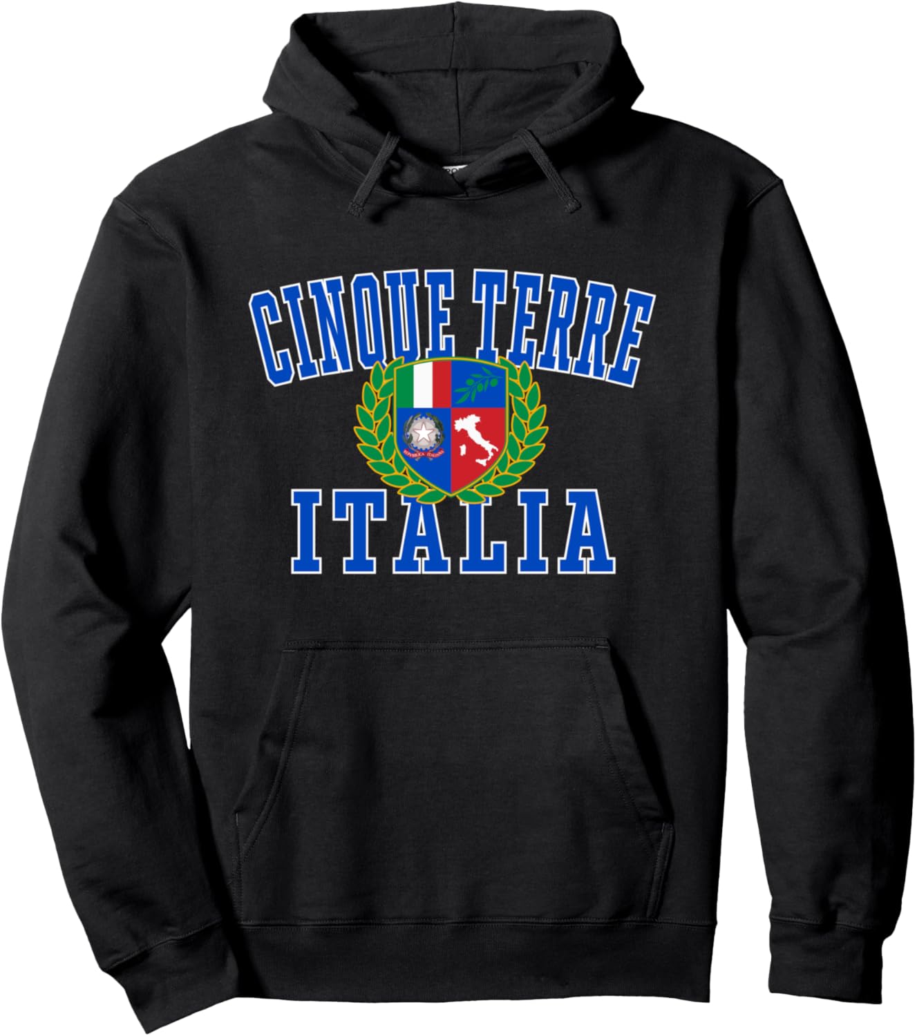 

Худи с гербом Чинкве-Терре, Италия Utopia Sport Italy Shop, черный