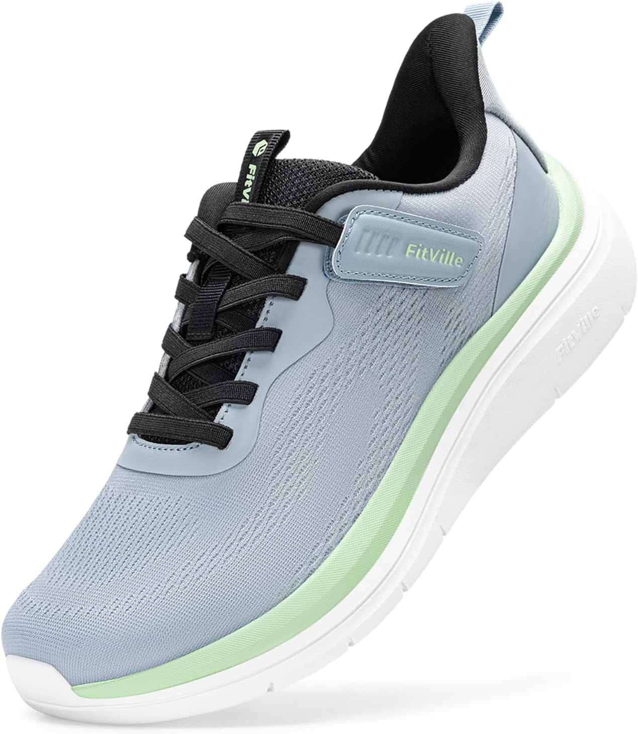 

Кроссовки FitVille Wide Walking Shoes для мужчин, широкие, с поддержкой свода стопы, удобные, легкие беговые кроссовки для мужчин при плоскостопии и подошвенном фасциите - Cloud Wanderer V22, синий