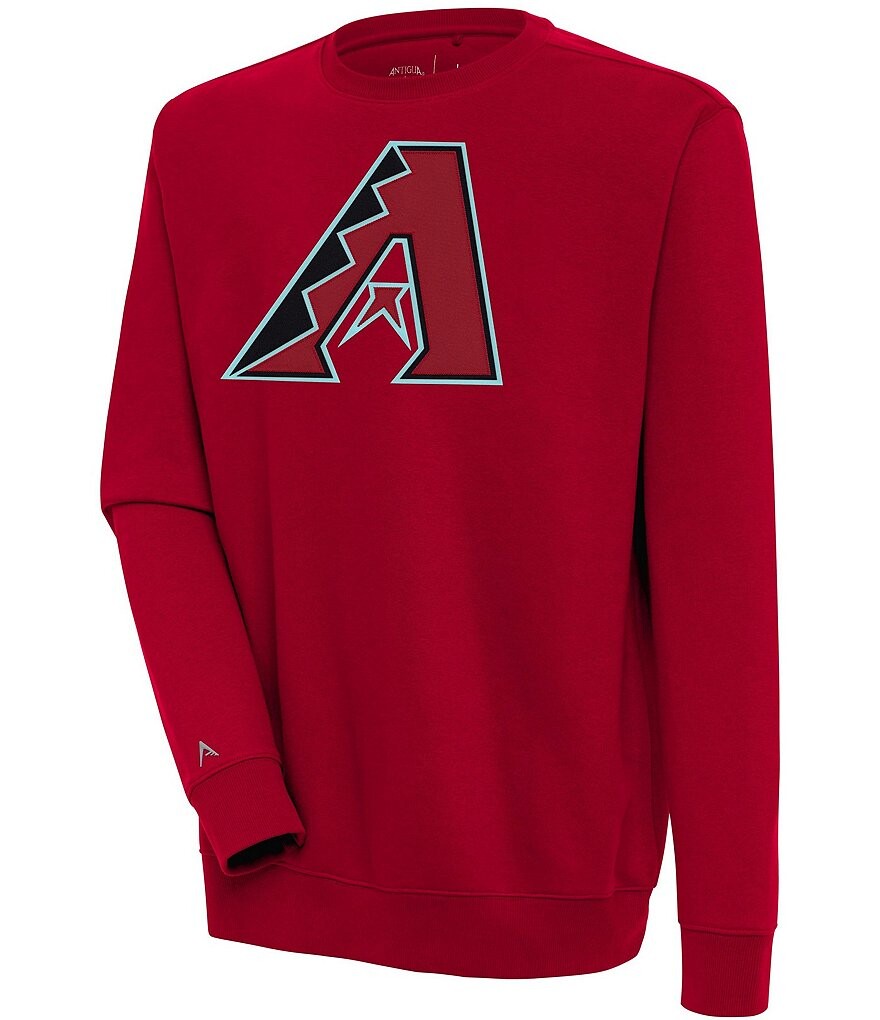 

Флисовая толстовка с круглым вырезом Antigua MLB Arizona Diamondbacks Victory, красный